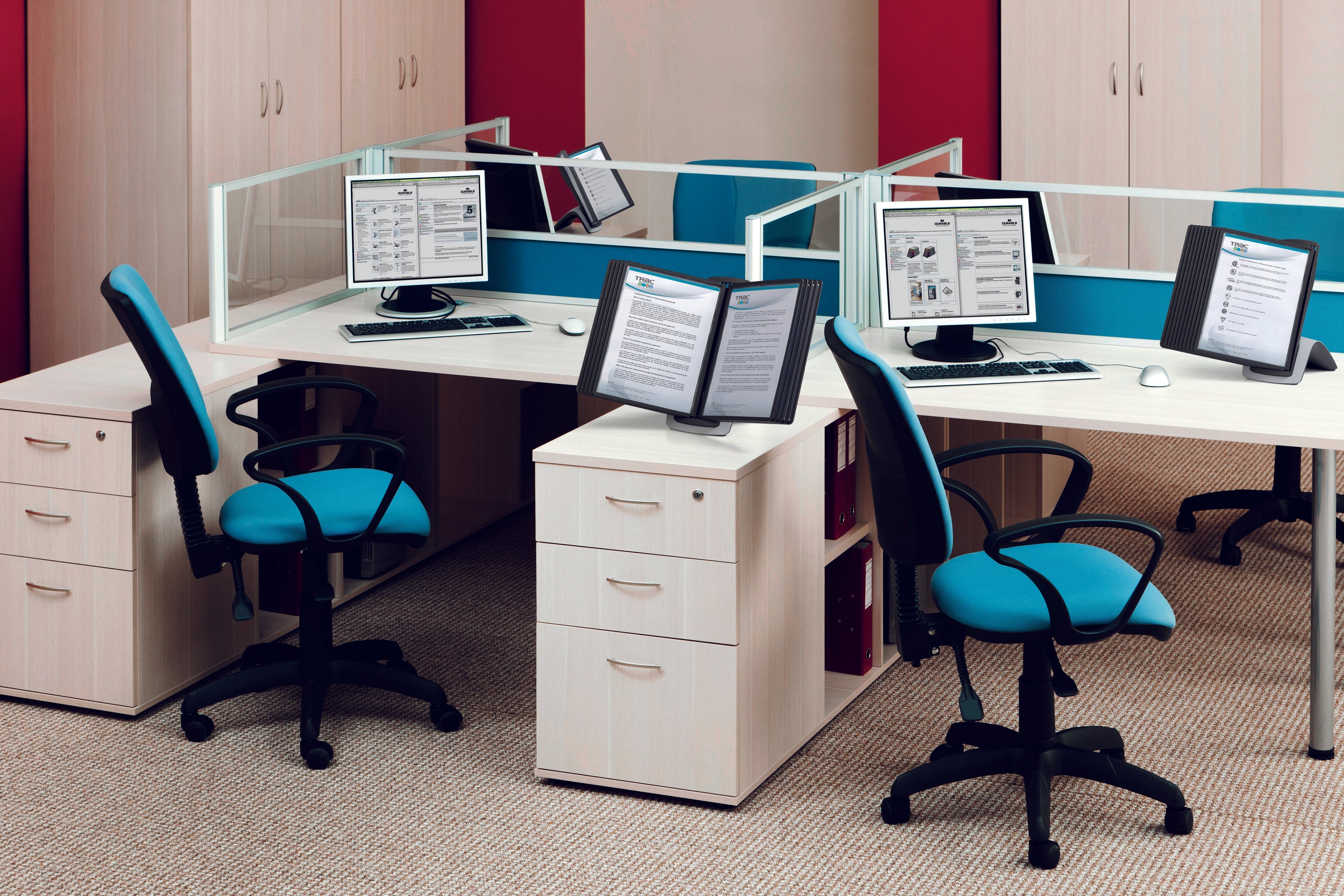 Government office with Reference Systems on desk