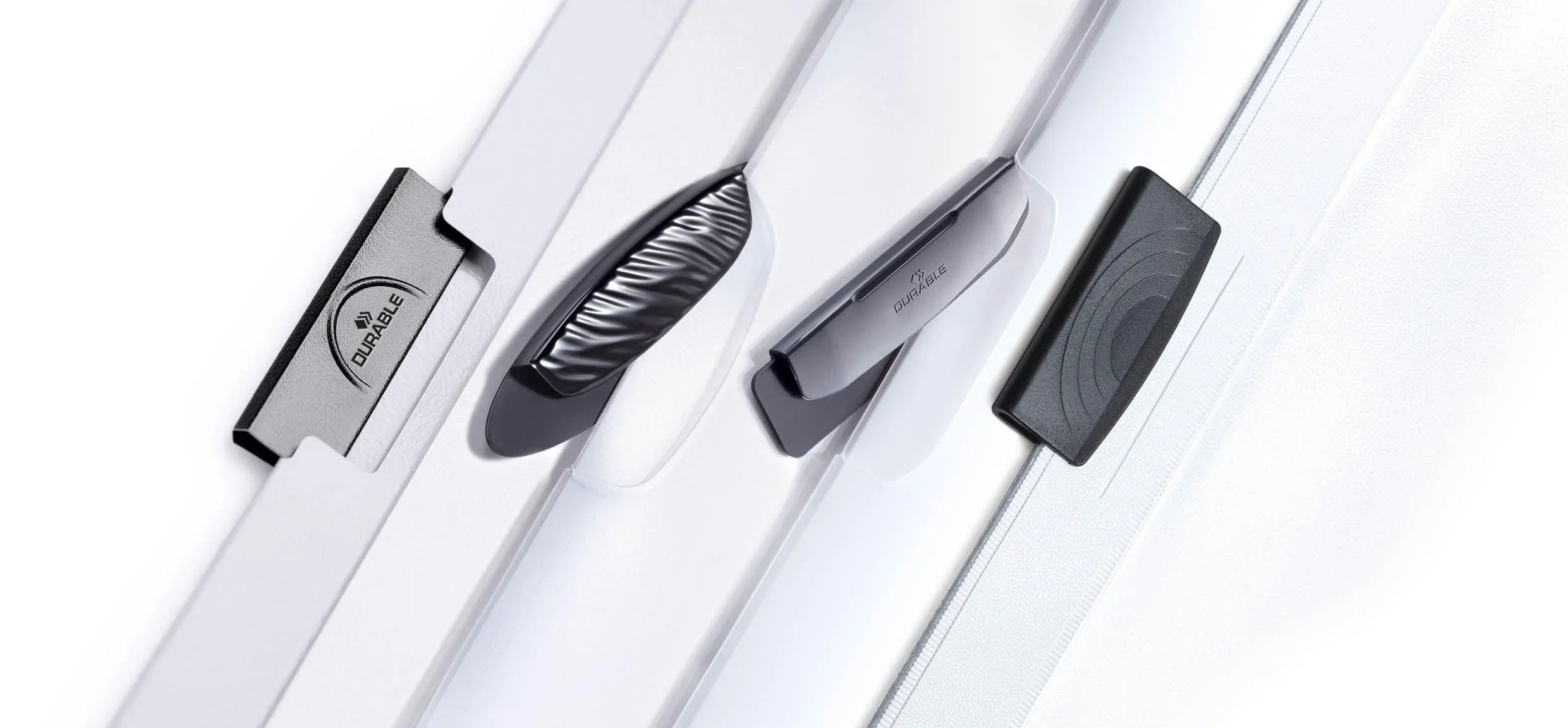 Four versions of the Durable Report Covers, Duraclip and Swingclip