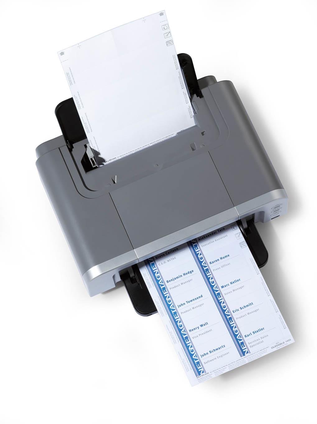 Durable BADGEMAKER Printable Name Badge Inserts | 200 Cards | 2.125" x 3.56"