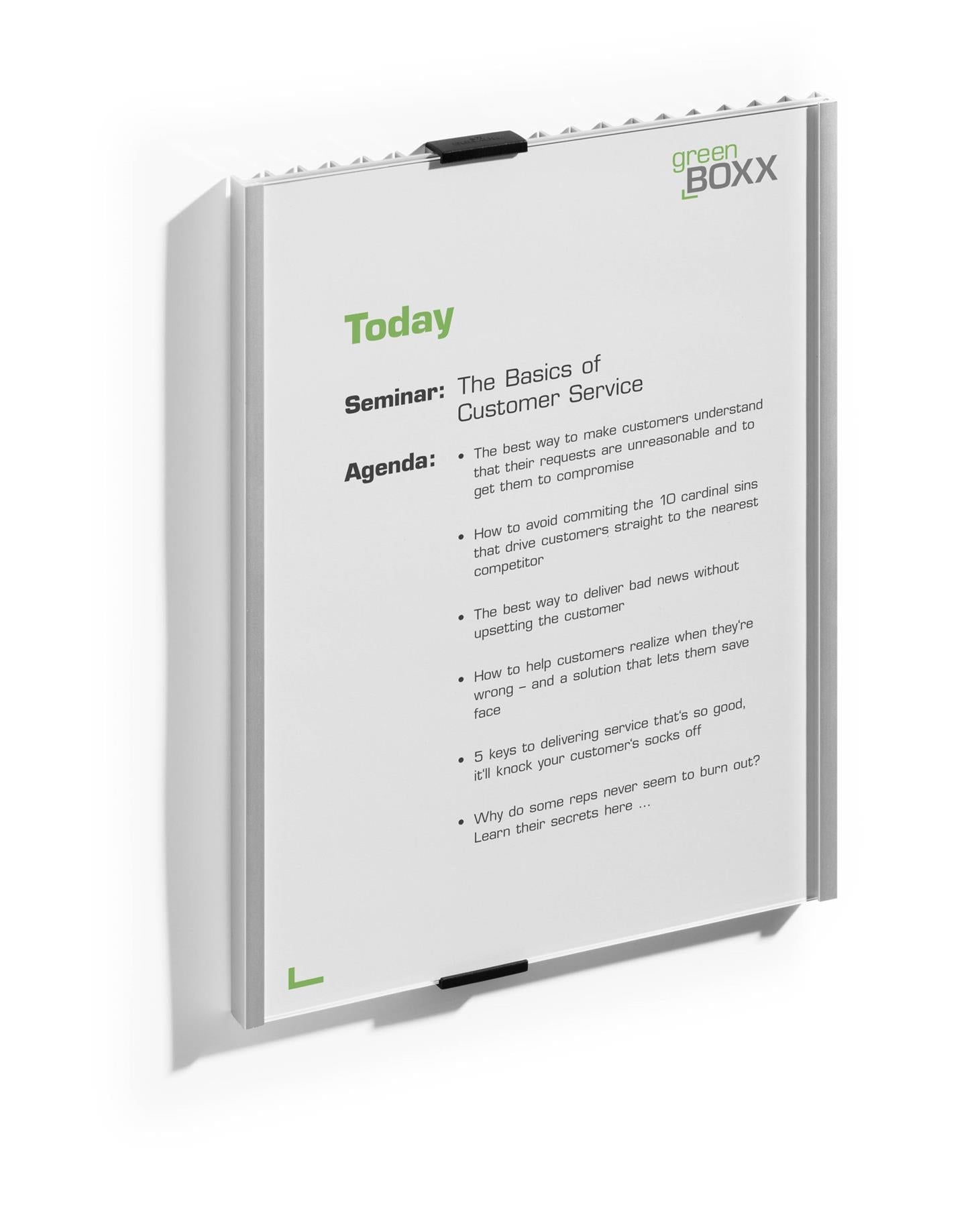 Durable Anodized Aluminum Door Sign Holder Wall Mounted Frame | Letter Size 8.25" x 11.75" Inches