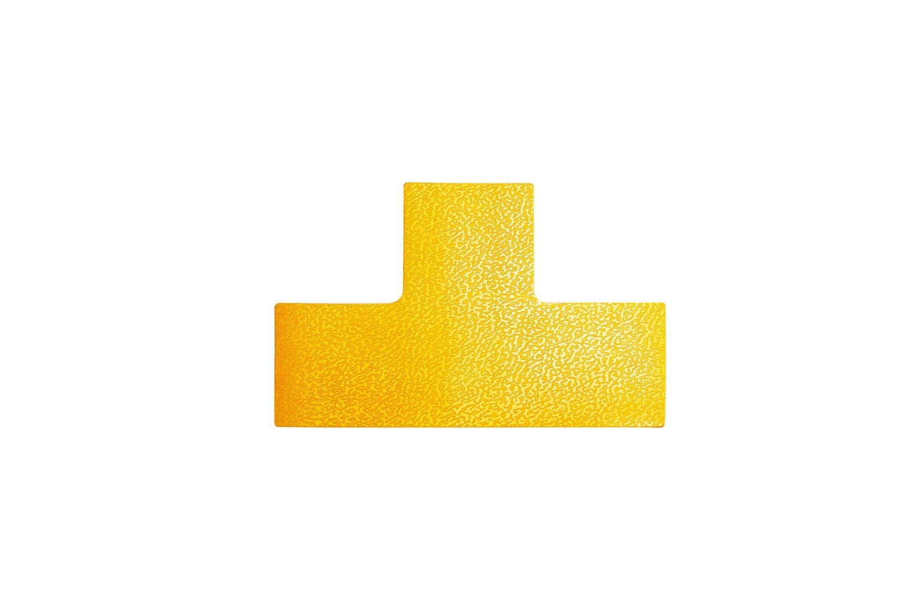 Durable Heavy Duty Adhesive Floor Marking T Shape Corner | 10 Pack | Yellow