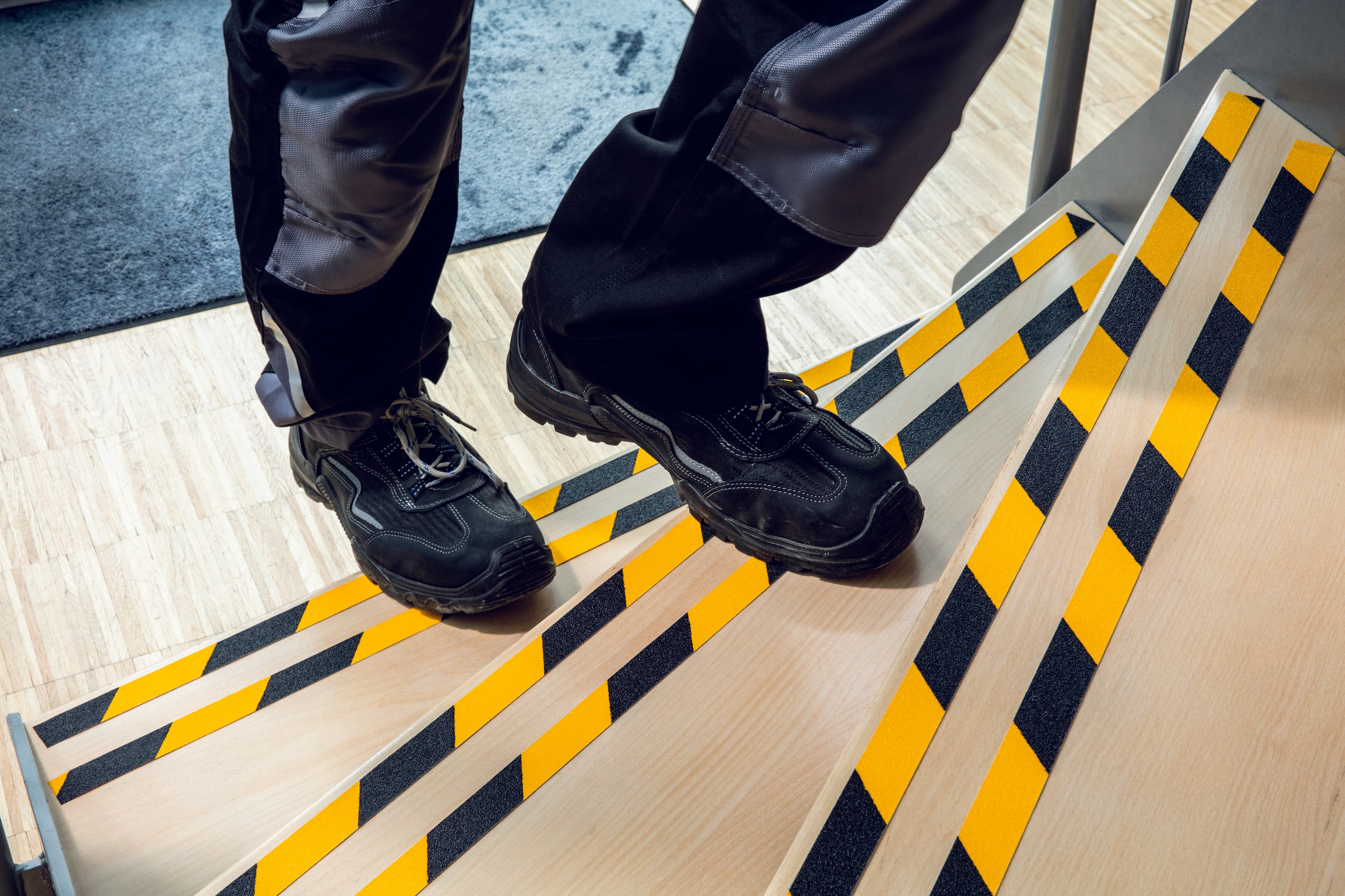 Durable DURALINE GRIP Strong Anti Slip Hazard Warning Floor Tape | 0.98" x 50ft