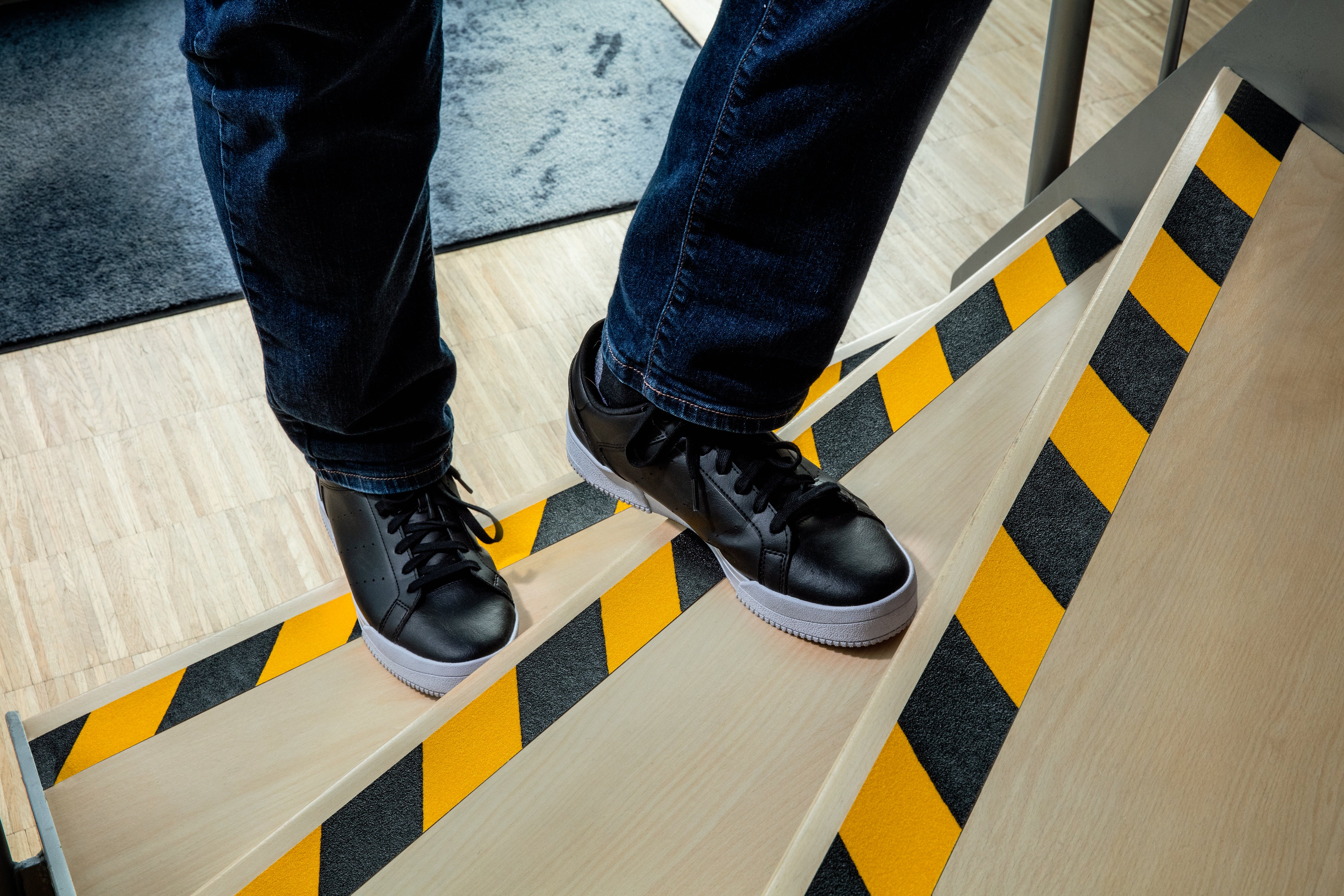 Durable DURALINE GRIP Strong Anti Slip Hazard Warning Floor Tape | 1.97" x 49.2ft