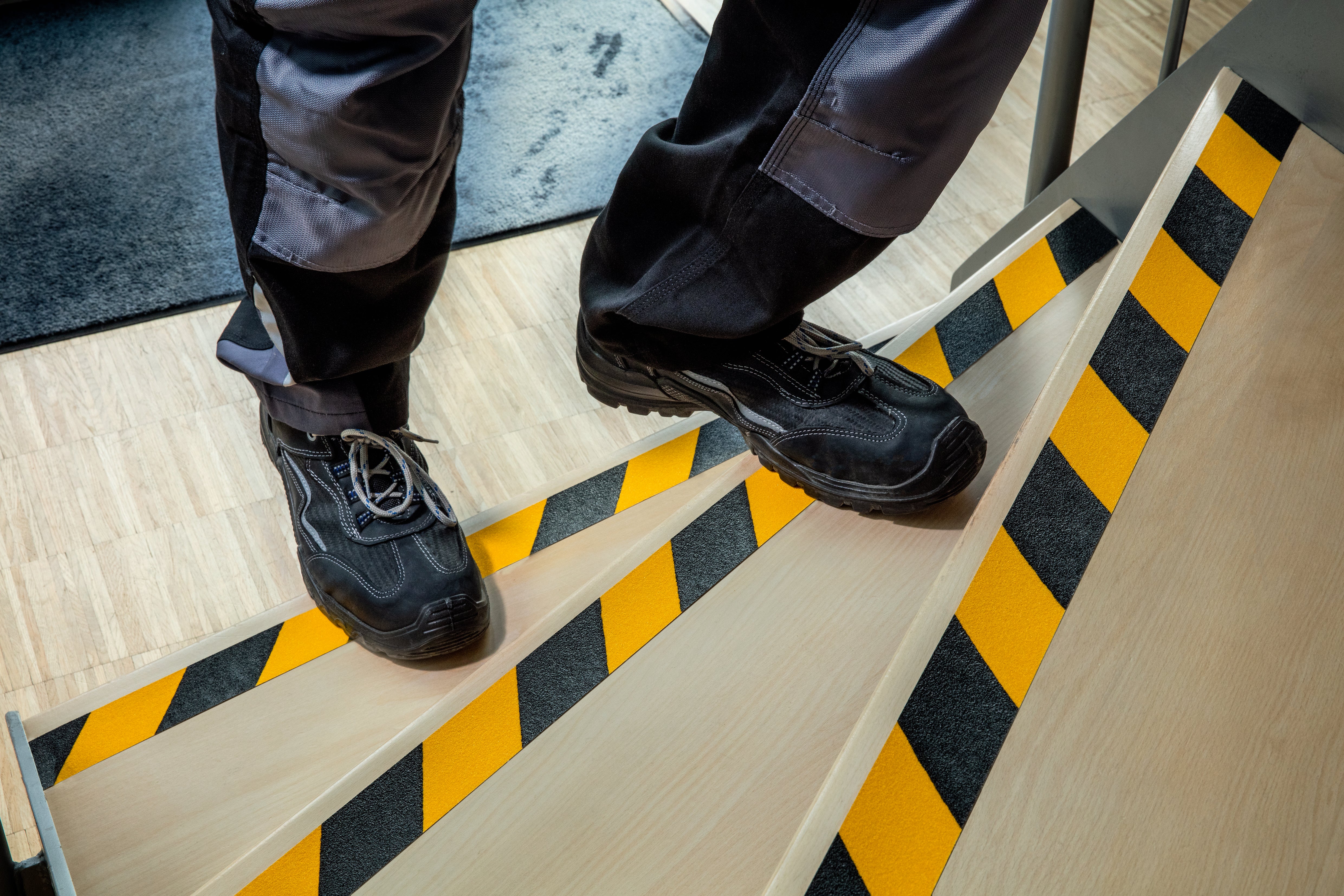 Durable DURALINE GRIP Strong Anti Slip Hazard Warning Floor Tape | 1.97" x 49.2ft