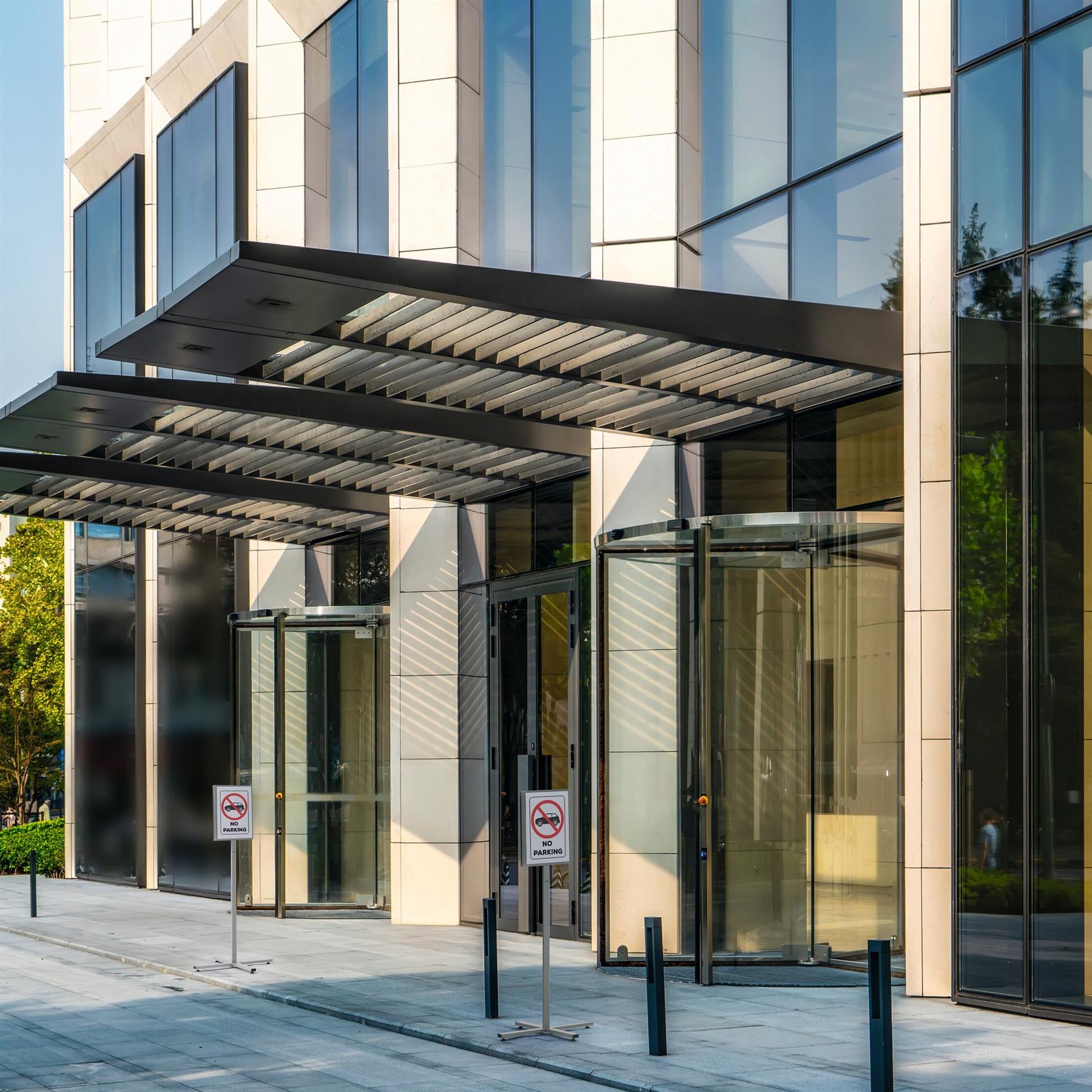 Durable INFO STAND OUTDOOR Stainless Steel Floor Sign | Tabloid Size Display Panel | Gray