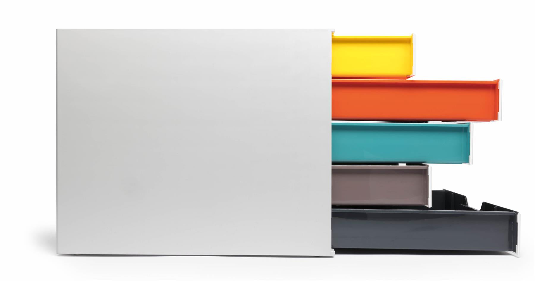 Durable VARICOLOR MIX Desktop Organizer 5 Drawer Color Coded Storage | Letter Size