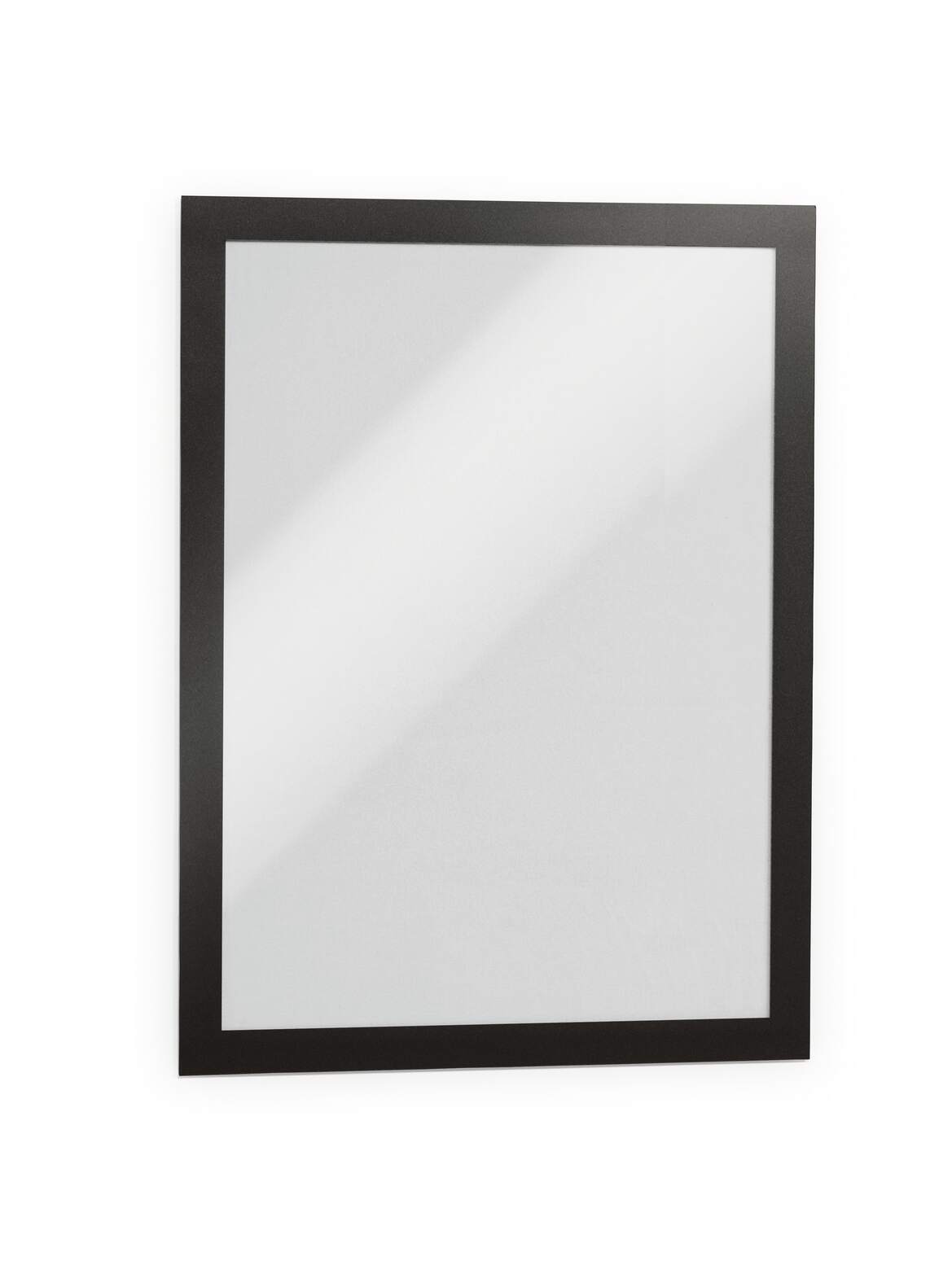 Durable DURAFRAME Self-Adhesive Sign Holder | Letter 8.5" x 11" | Black | 2 Pack