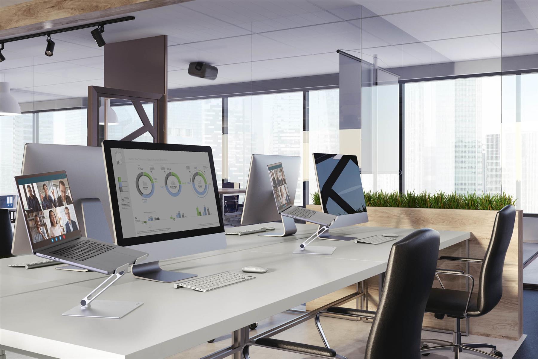 Durable Premium Aluminum Laptop Stand Rise | Contemporary Desktop Stand