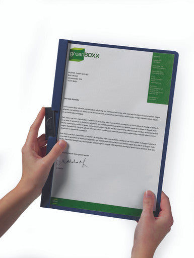 Durable DURACLIP Report Cover | Letter Size | 30 Sheet Capacity | Dark Green | 25 Box