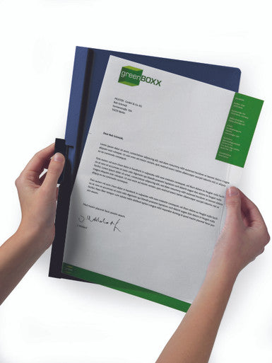 Durable DURACLIP Report Cover| Letter Size | 60 Sheet Capacity | Black | 25 Box