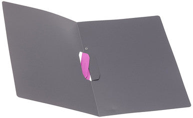 Durable SWINGCLIP Report Cover | Letter Size | 30 Sheet Capacity | Charcoal Clip | 5 Pack