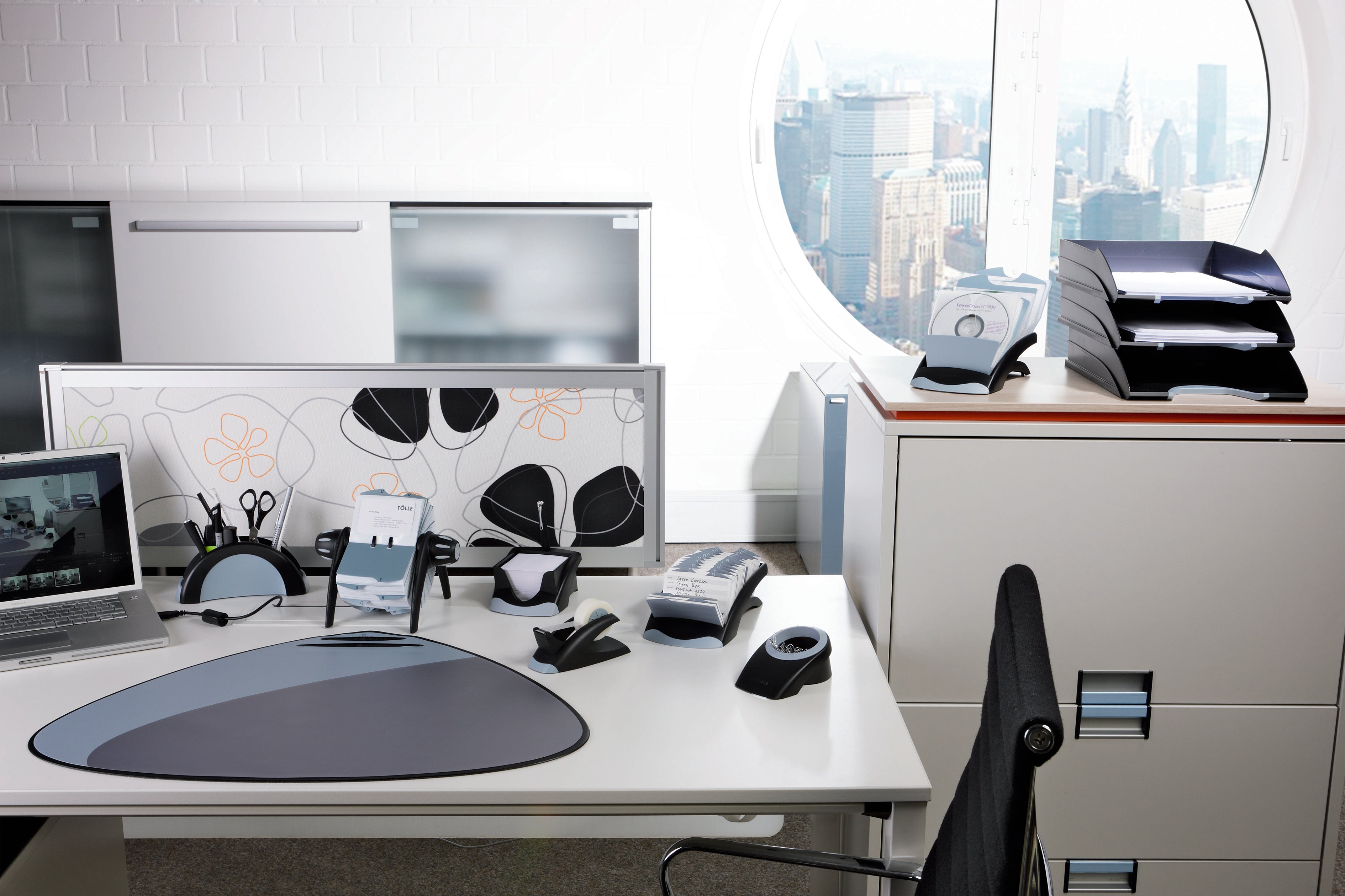 Durable TELINDEX Rotary Address Card Holder File | 500 Cards & A-Z Index | Black