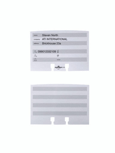 Durable TELINDEX Address Card File Refills | 100 Pack