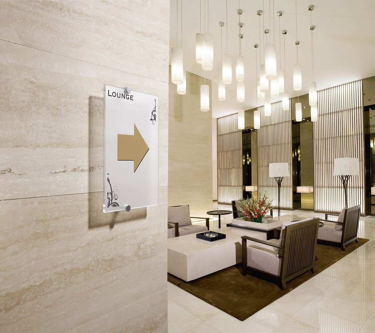 Durable CRYSTAL Frameless Acrylic Door Sign Holder Wall Mounted | Letter Size 8.25" x 11.75" Inches Clear