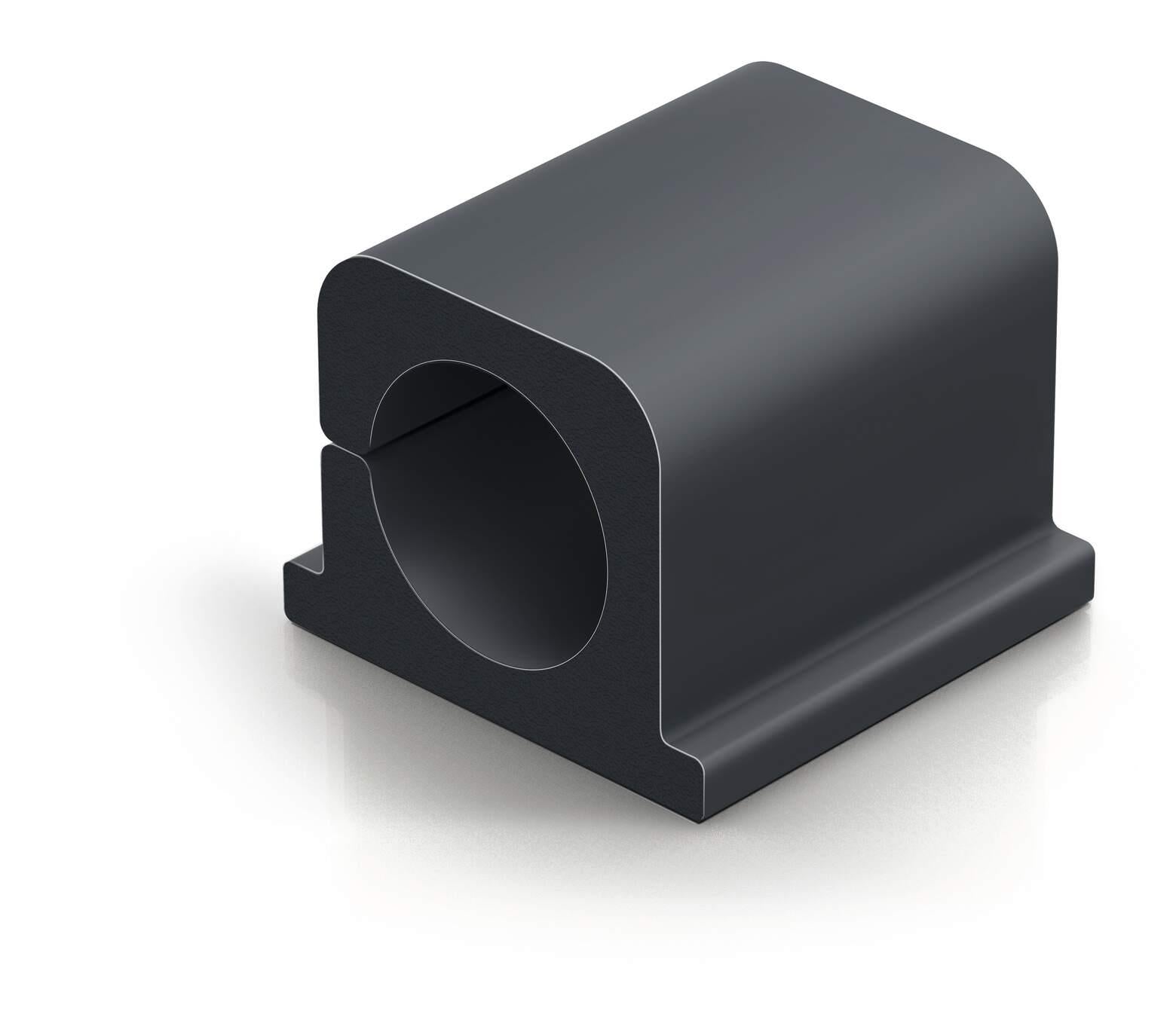 Durable CAVOLINE PRO Cable Management Tidy Clips | 4 Pack | Large Gray