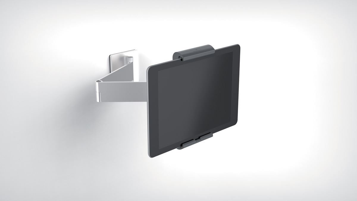 Durable Aluminum Tablet Holder iPad Wall Arm Mount | Lockable & Rotatable