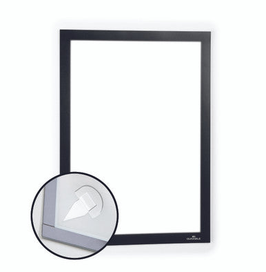 Durable DURAFRAME Wallpaper Sign Holder | Letter 8.5" x 11" | Black