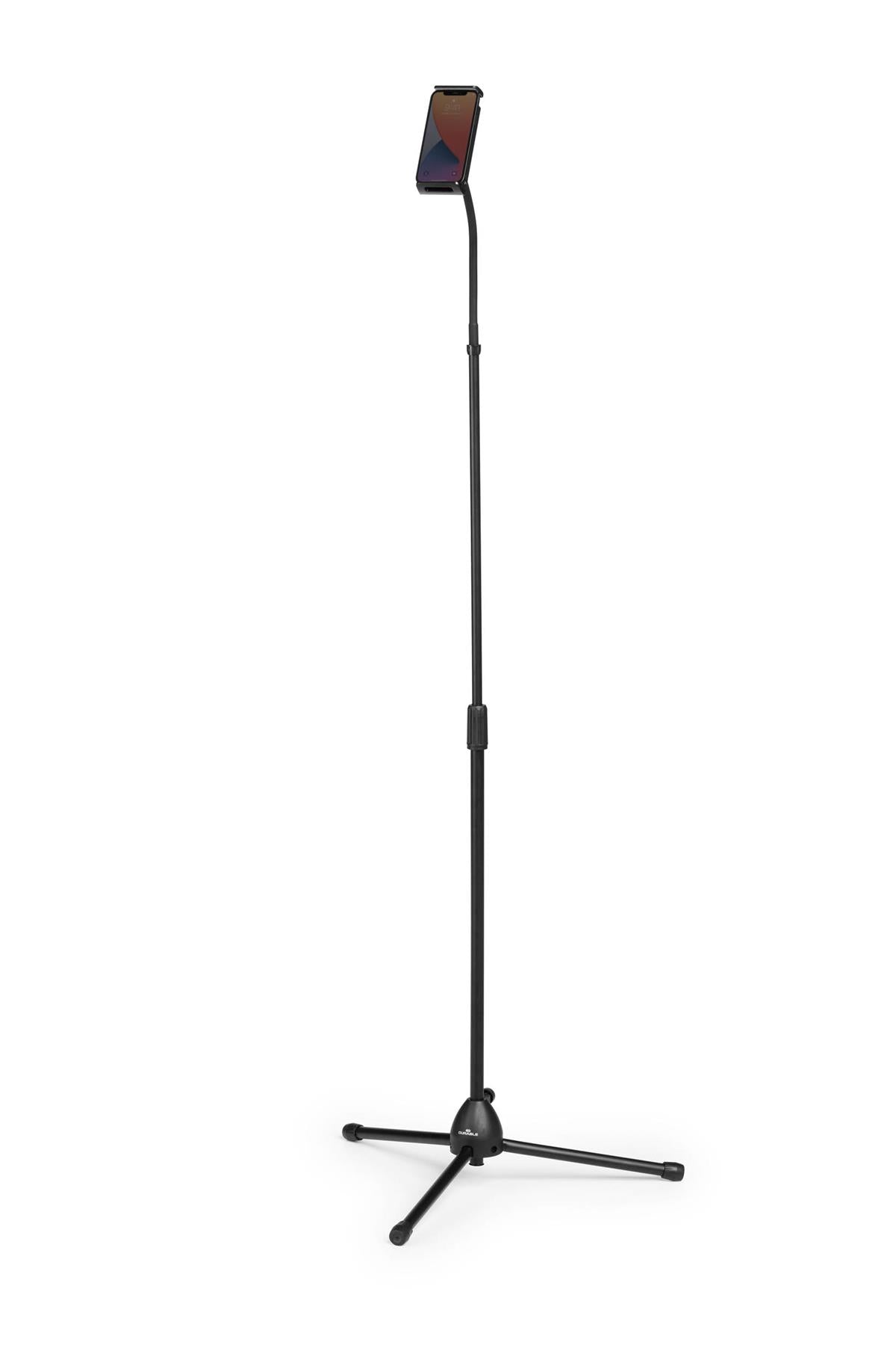 Durable TWIST 360 Gooseneck Tablet and Phone Holder iPad Tripod Stand | Black