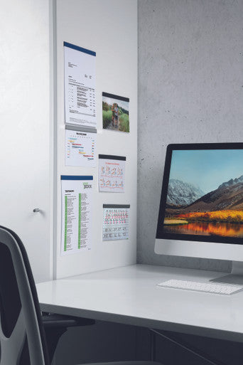 Durable DURAFIX Rail with Self-Adhesive Backing| 8.3" | Silver | 5 Pack