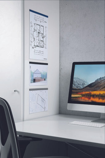 Durable DURAFIX Rail with Self-Adhesive Backing | 11.7" | Black | 5 Pack