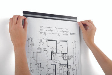 Durable DURAFIX Rail with Self-Adhesive Backing | 11.7" | Black | 5 Pack