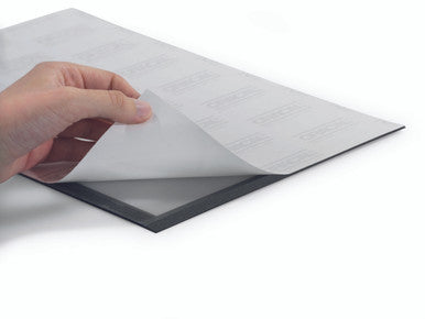 Durable DURAFRAME Self-Adhesive Sign Holder | Half-Letter 5.5" x 8.5" | Silver | 2 Pack