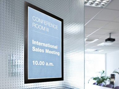 Durable DURAFRAME Self-Adhesive Sign Holder | Letter 8.5" x 11" | 2 Pack