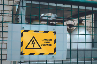 Durable DURAFRAME Security Self-Adhesive Sign Holder | Letter Size 8.5" x 11" | Yellow & Black | 2 Pack