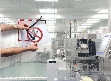 Durable DURAFRAME Security Self-Adhesive Sign Holder | Letter Size 8.5" x 11" | Red & White | 2 Pack