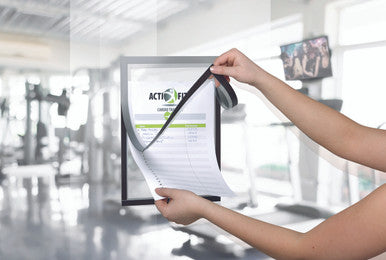 Durable DURAFRAME Self-Adhesive Magnetic Note | Letter Size 8.5" x 11" | Silver