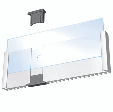 Durable Wall Mounted Office Info Sign - Easy to Update 6.125" x 2.25" - Aluminum