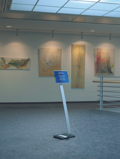 Durable INFOBASE Duo Letter Size Floor Stand | Letter Size Inserts