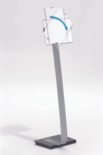 Durable INFOBASE Duo Letter Size Floor Stand | Letter Size Inserts