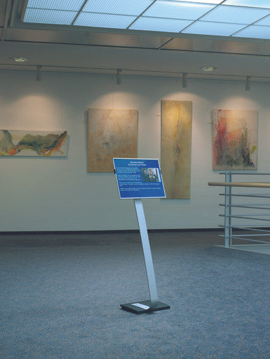 Durable INFOBASE Duo Tabloid Size Floor Stand | 11" x 17" Inches Inserts