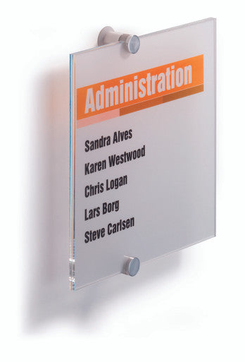 Durable CRYSTAL SIGN Door & Wall Information | 8.25" x 8.25" Inches Landscape