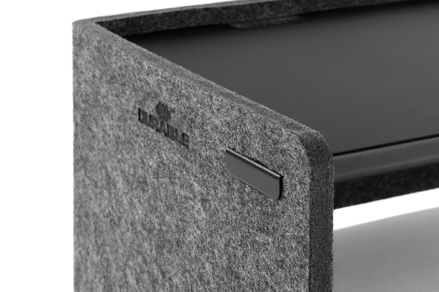 Durable EFFECT Premium Felt Monitor Riser Laptop Stand | Height-Adjustable Shelf