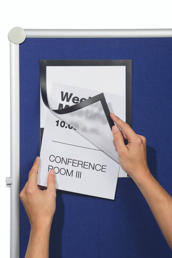 Durable DURAFRAME Grip for Textile Surfaces, Letter Size 8.5" x 11" | Black