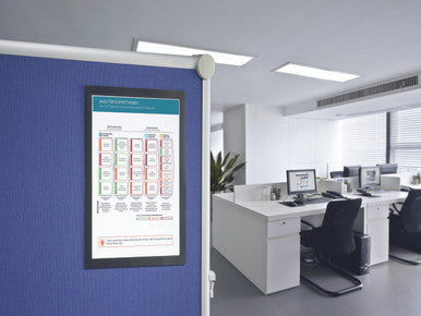 Durable DURAFRAME Grip for Textile Surfaces, Letter Size 8.5" x 11" | Black