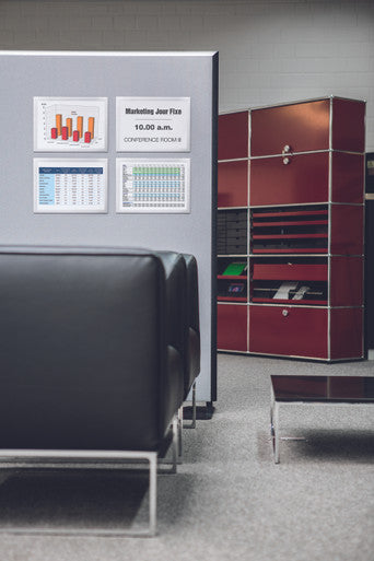 Durable DURAFRAME Grip for Textile Surfaces | Letter Size 8.5" x 11" | Silver