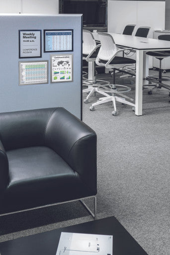 Durable DURAFRAME Grip for Textile Surfaces | Letter Size 8.5" x 11" | Silver