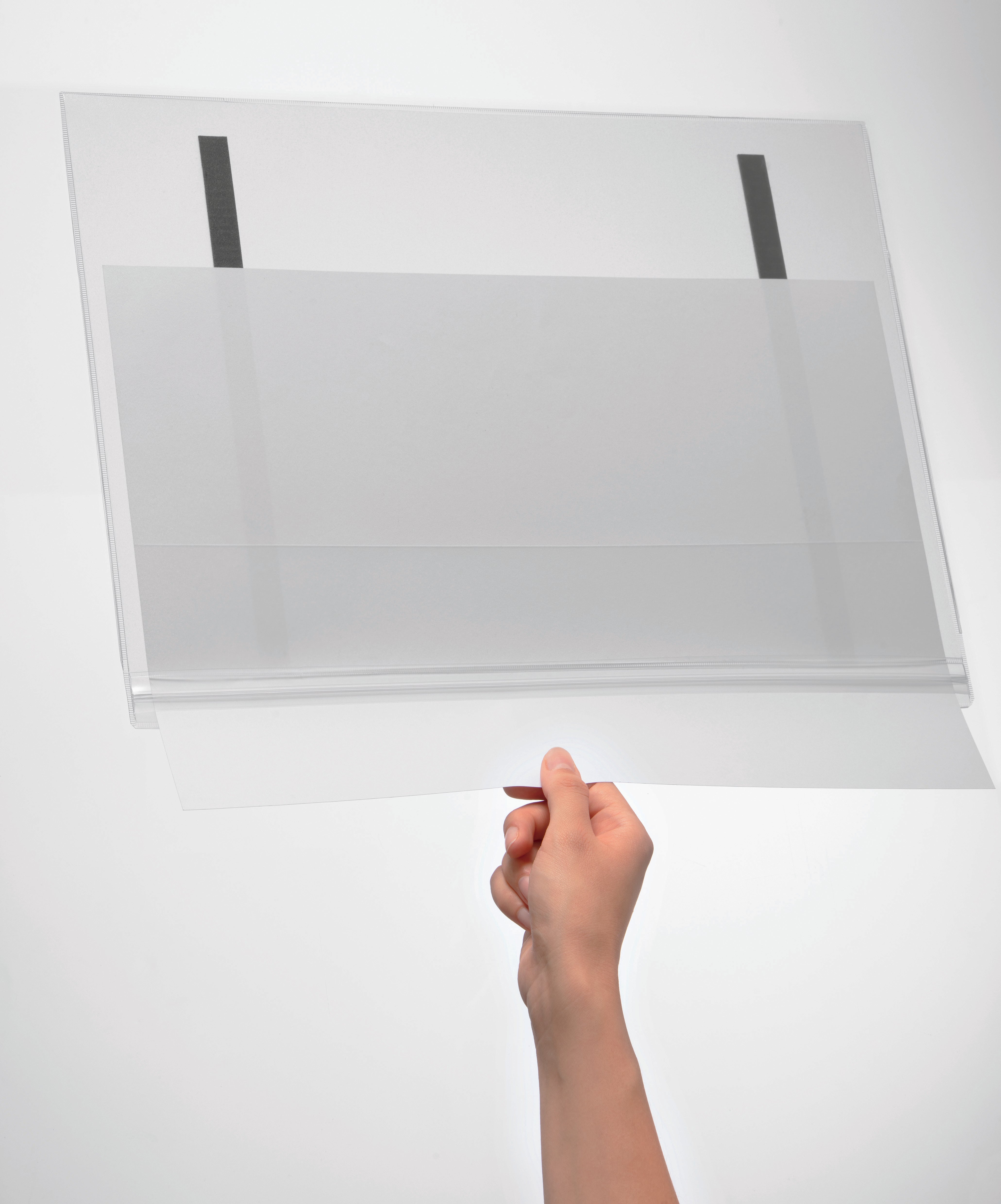 Durable Water Resistant UV Anti-Reflective Magnetic Pockets | 5 Pack | Tabloid Size Clear