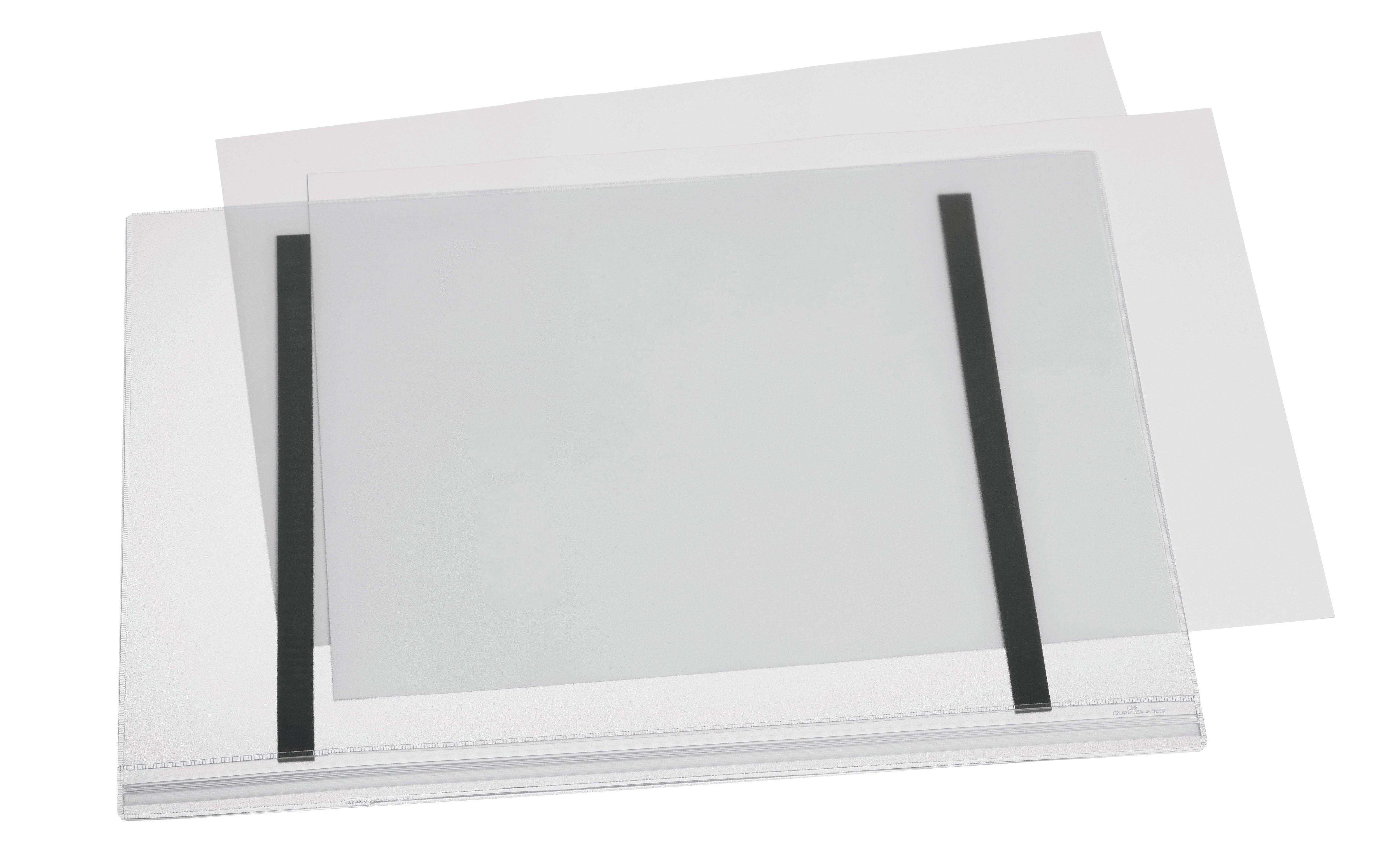 Durable Water Resistant UV Anti-Reflective Magnetic Pockets | 5 Pack | Tabloid Size Clear