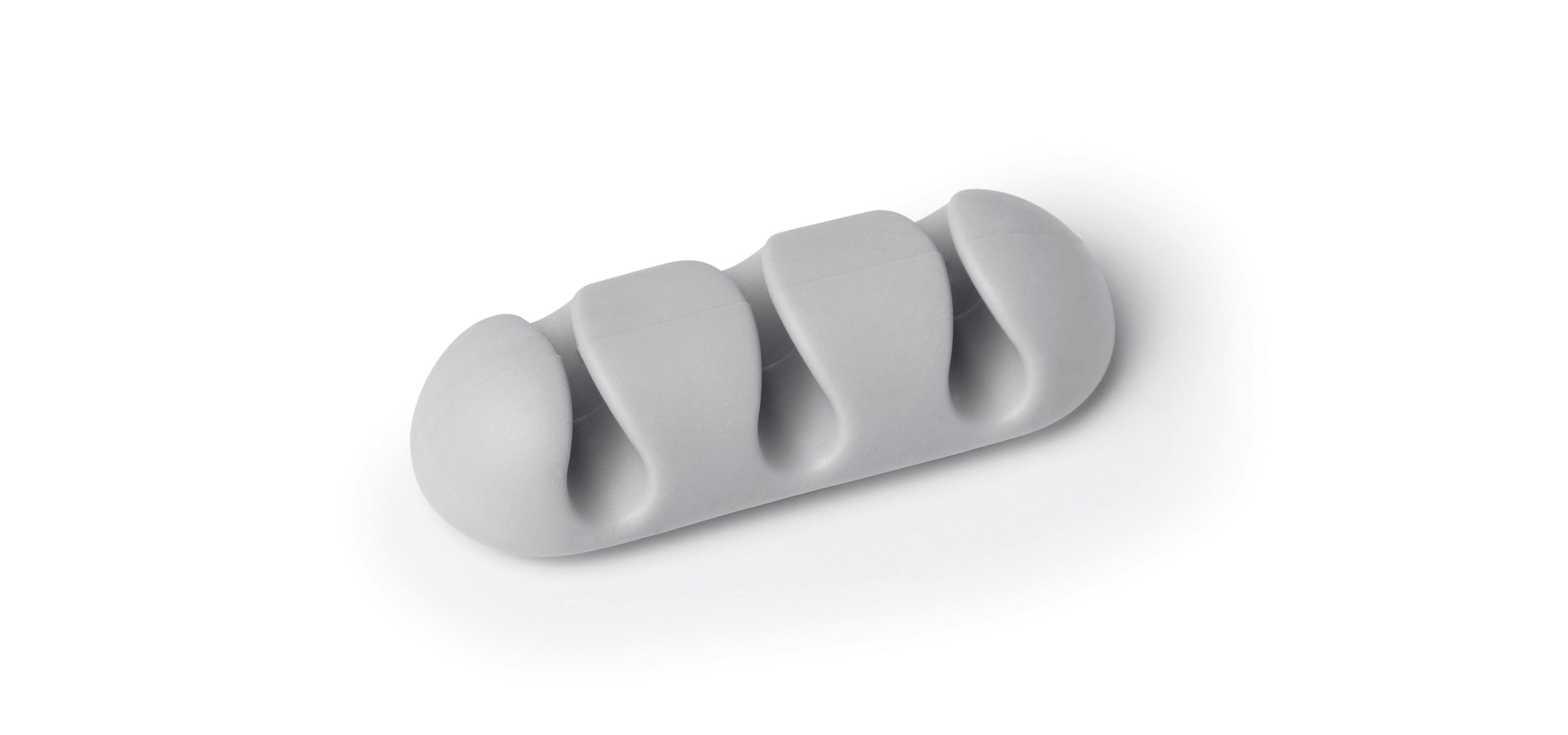 Durable CAVOLINE Cable Management 3 Desk Tidy Clips | 2 Pack | Gray