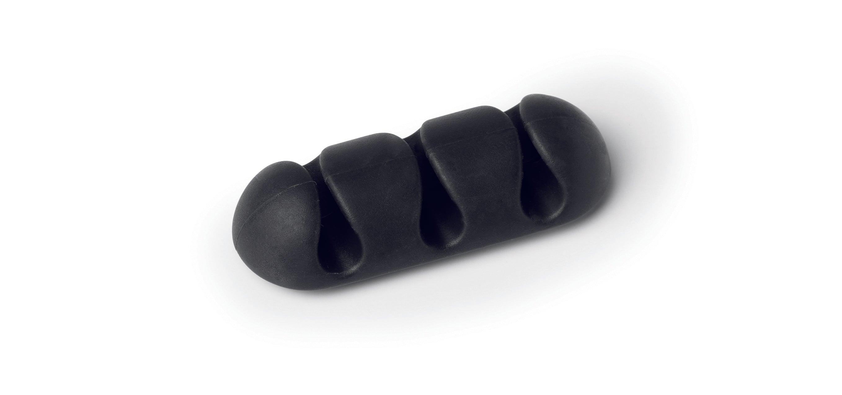 Durable CAVOLINE Cable Management 3 Desk Tidy Clips | 2 Pack | Graphite