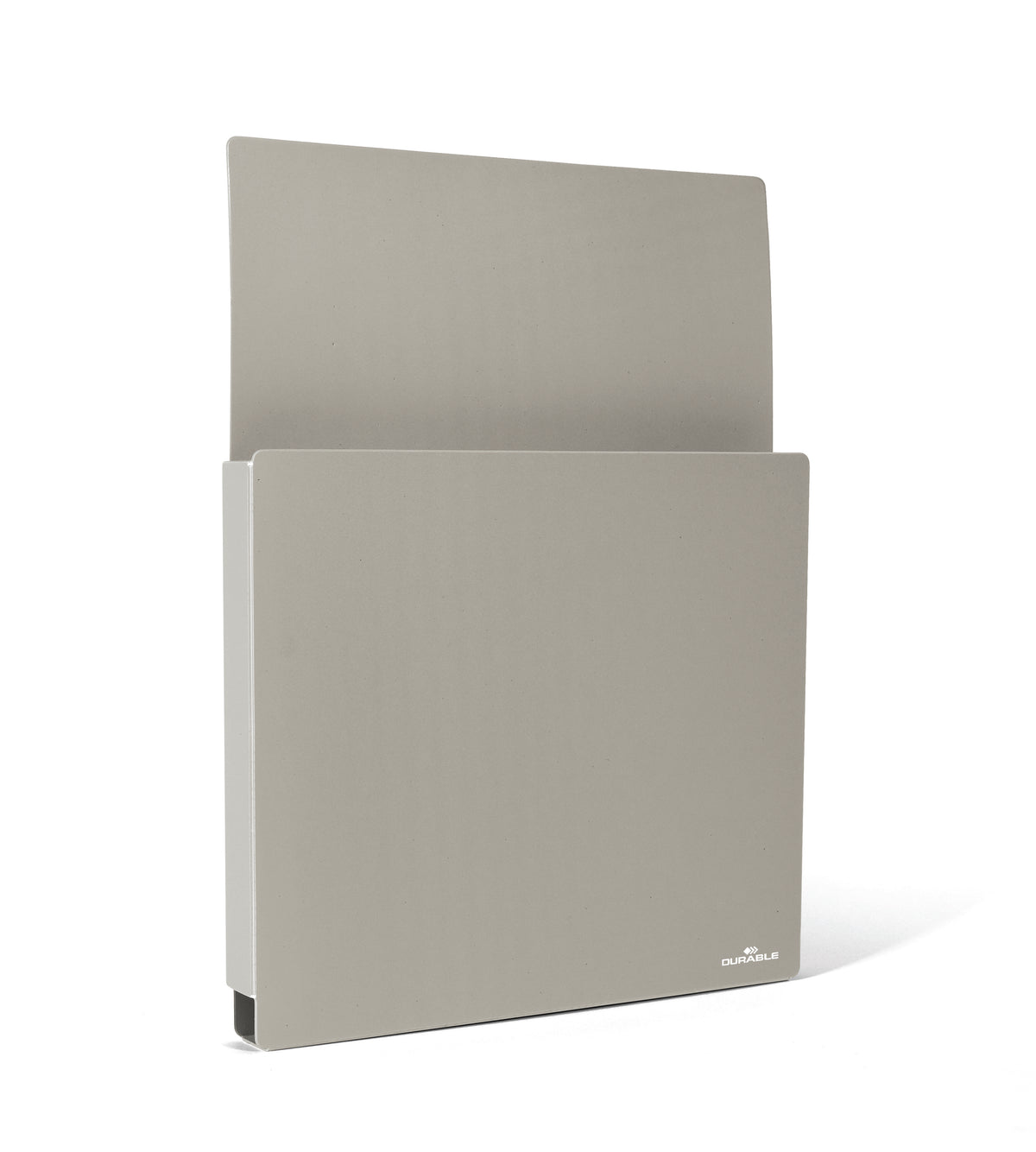 Durable Info Box Self Adhesive Document File Holder Wall Display | Letter Size Gray
