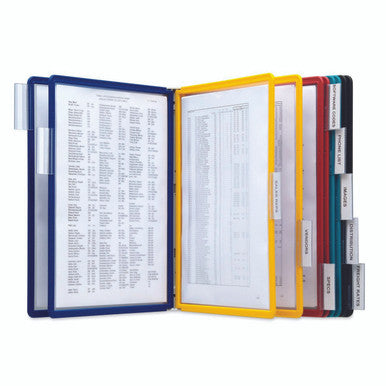Durable VARIO Wall Extension Reference System | 10 Panels | Letter Size | Assorted Colors