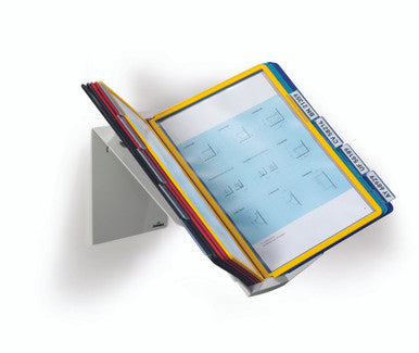 Durable VARIO Pro Rotating Desk and Wall Reference System | 10 Panels | Assorted Colors