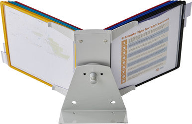 Durable VARIO Pro Rotating Desk and Wall Reference System | 10 Panels | Assorted Colors