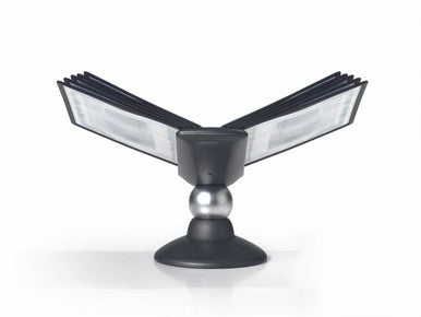 Durable SHERPA Motion Rotating Desktop Reference System | 10 Panels | Letter Size | Black