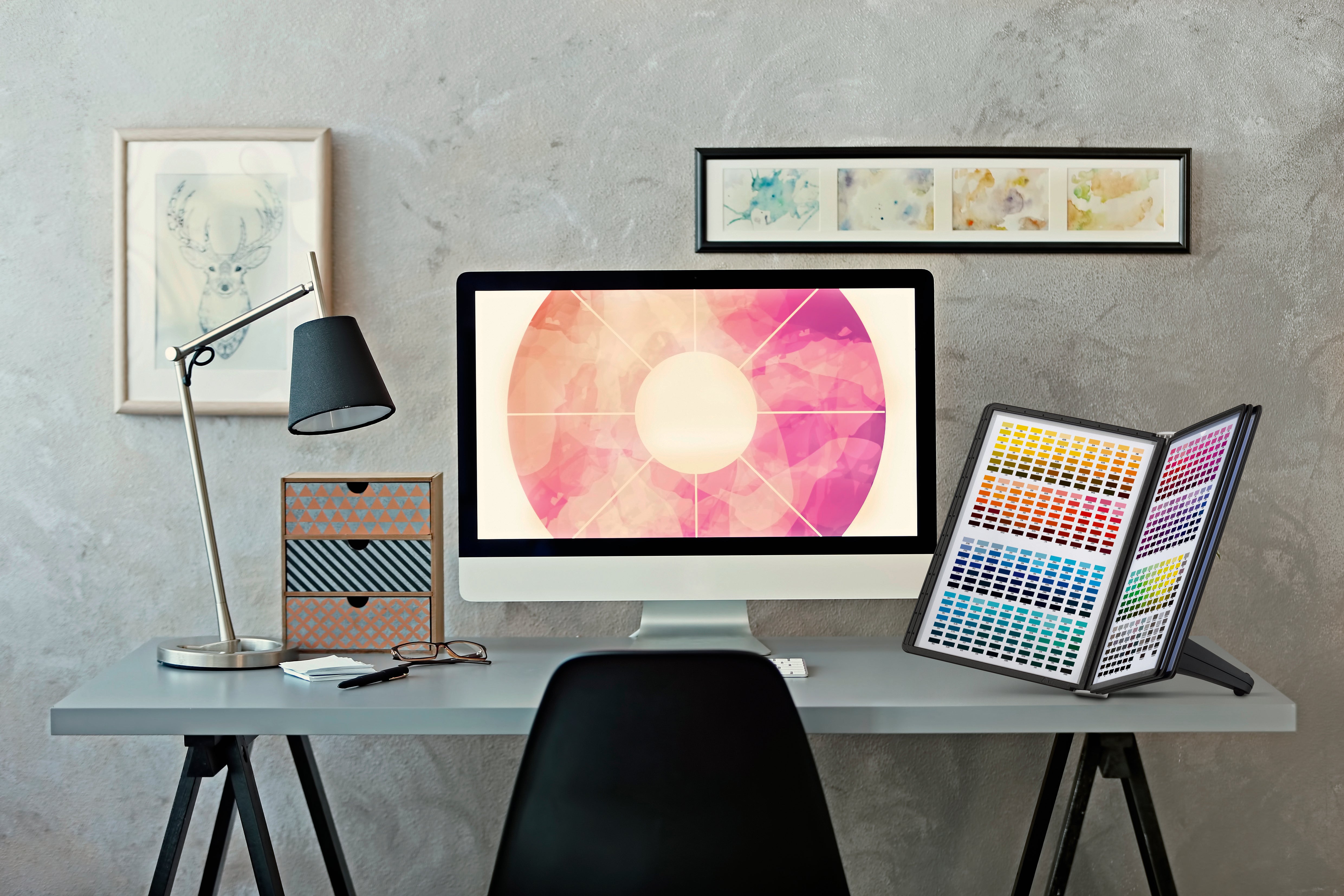 Durable SHERPA SOHO Desk Reference System | 5 Panel | Letter Size | Black